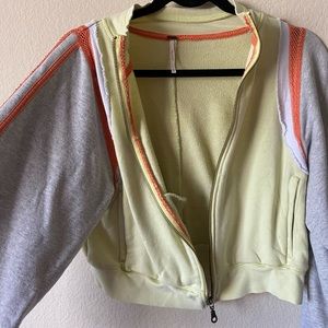 Free people zip sweatshirt